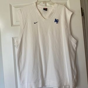 White Air Force sweater vest